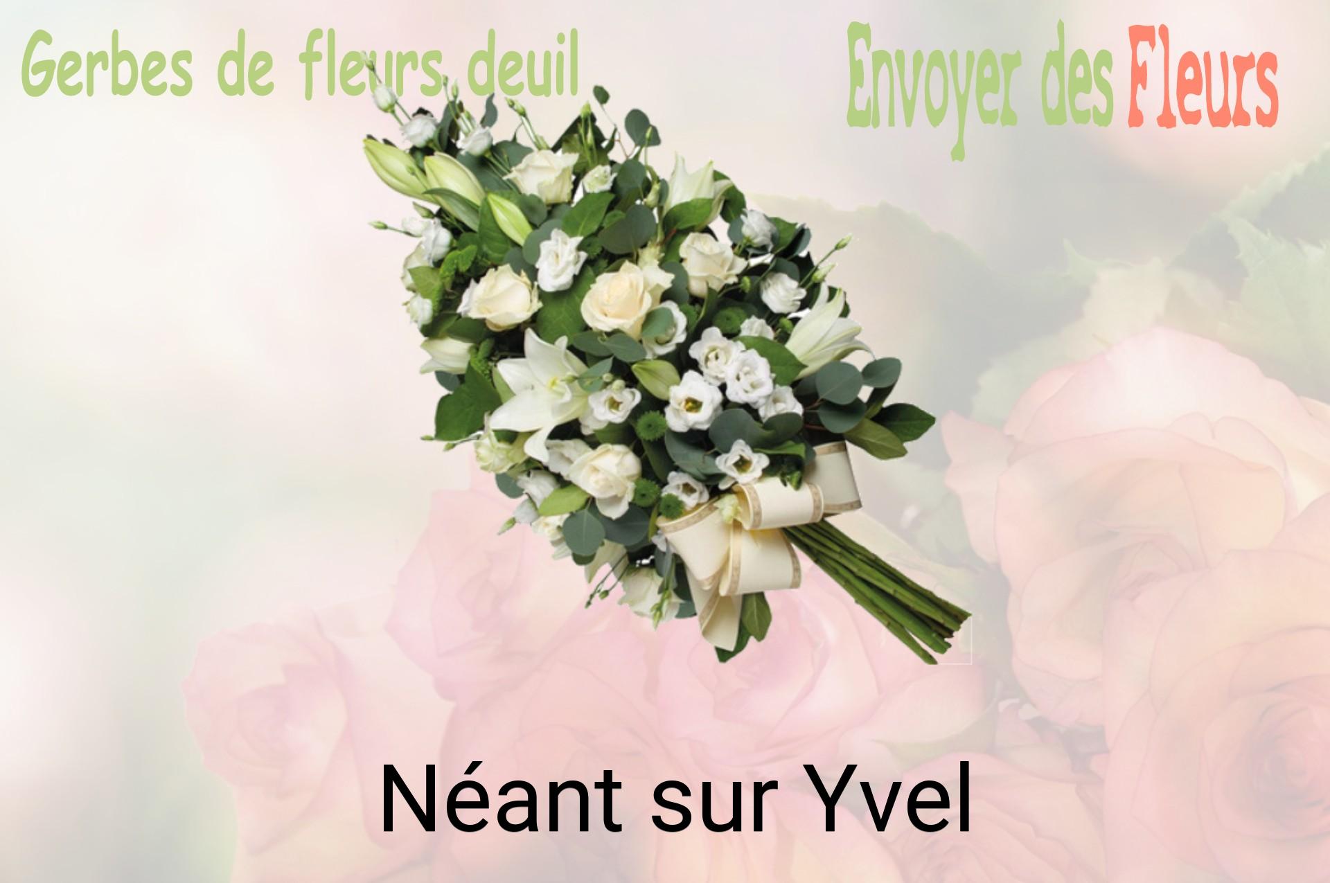 Gerbe de fleurs de deuil livrée à Néant-sur-Yvel